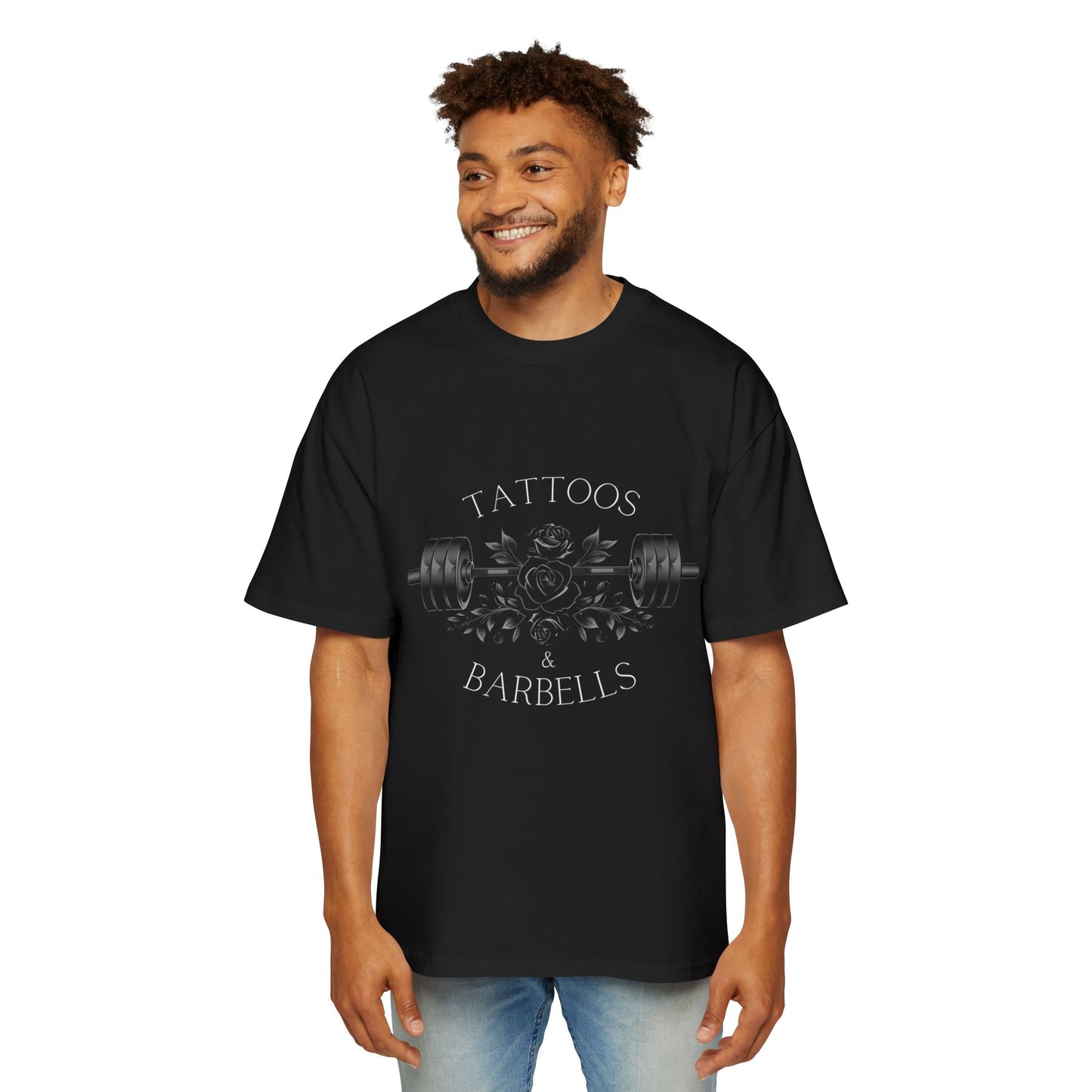 Heavywight Oversized Tee - Tattoos & Barbells