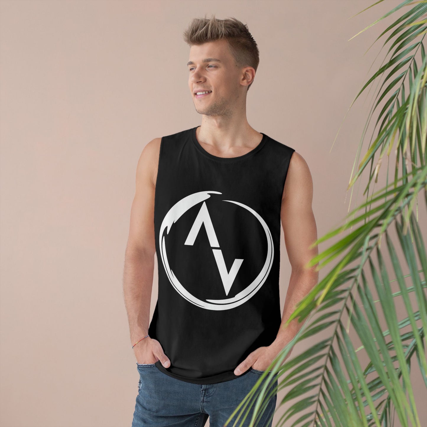 Unisex Tank Top with Minnesota Made Design - Black and Coal