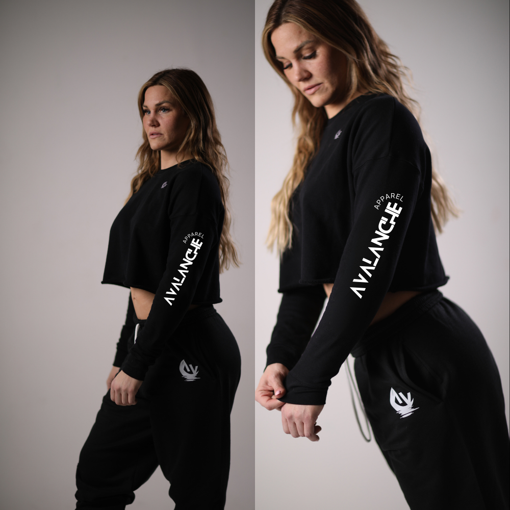 Women's Long Sleeve Crop Top