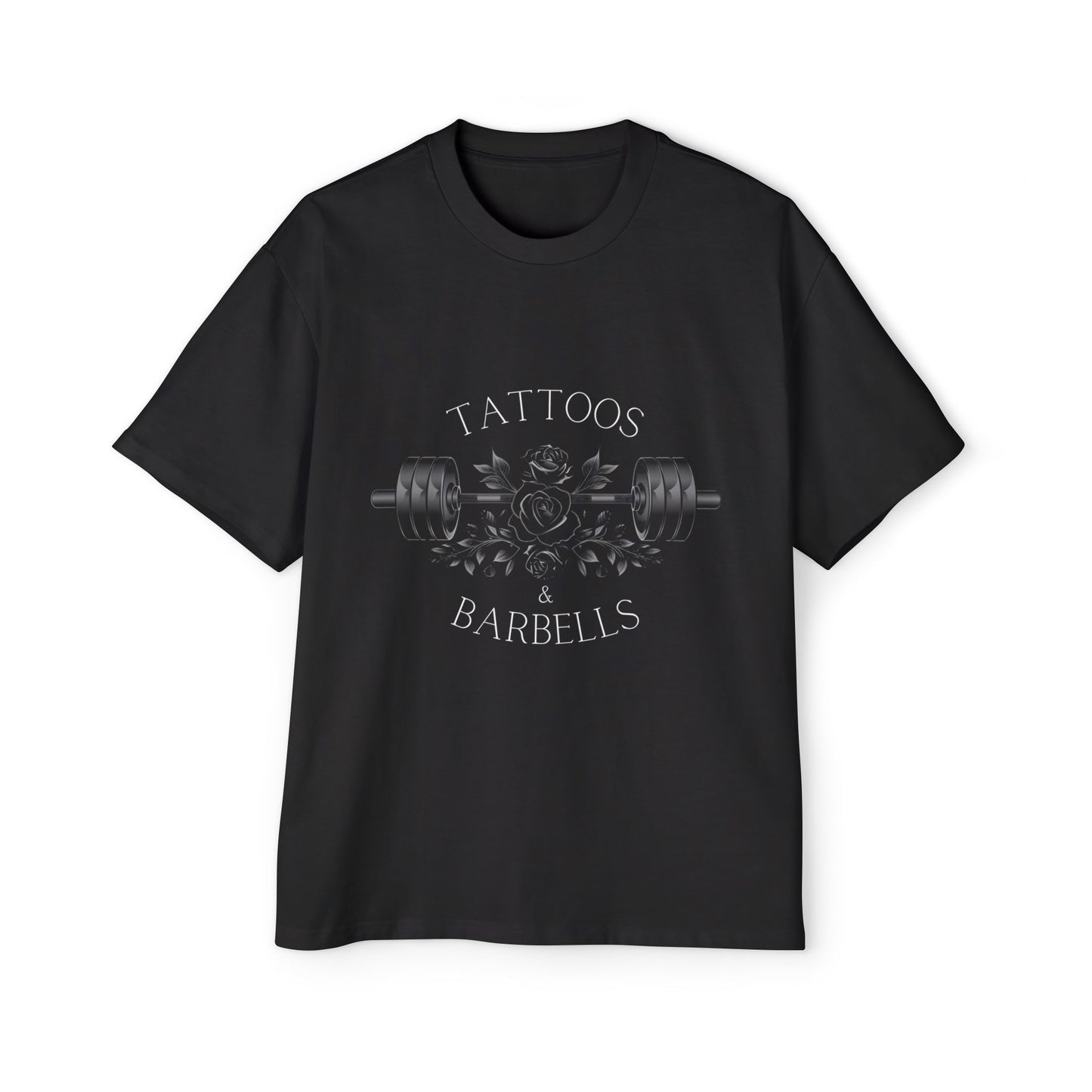 Heavywight Oversized Tee - Tattoos & Barbells