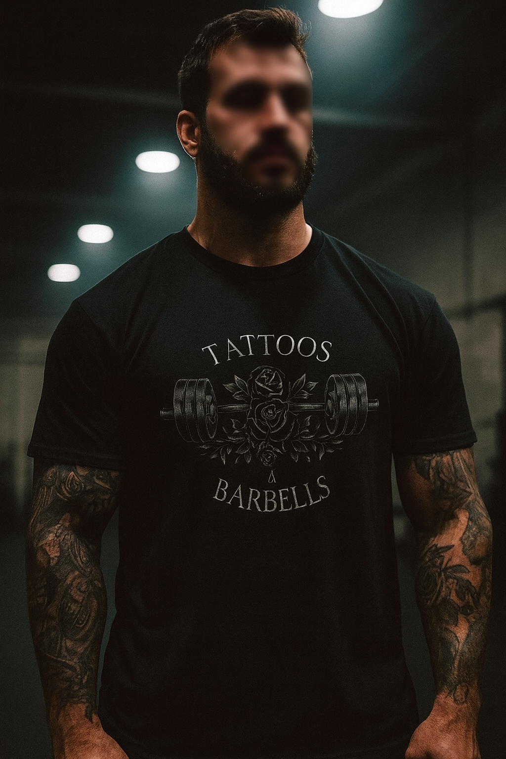 Heavywight Oversized Tee - Tattoos & Barbells