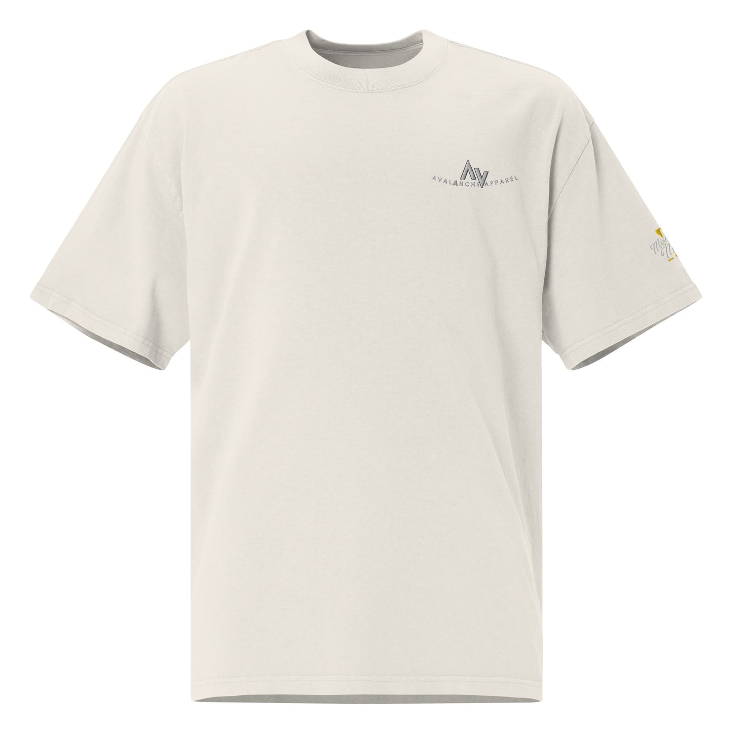 Premium Oversized Faded T-Shirt - Embroidered