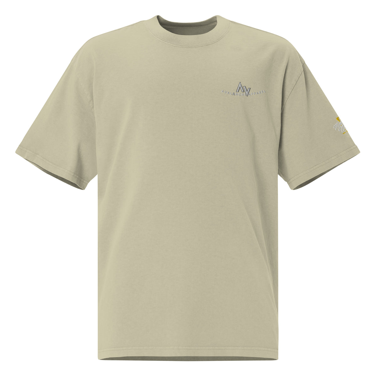Premium Oversized Faded T-Shirt - Embroidered
