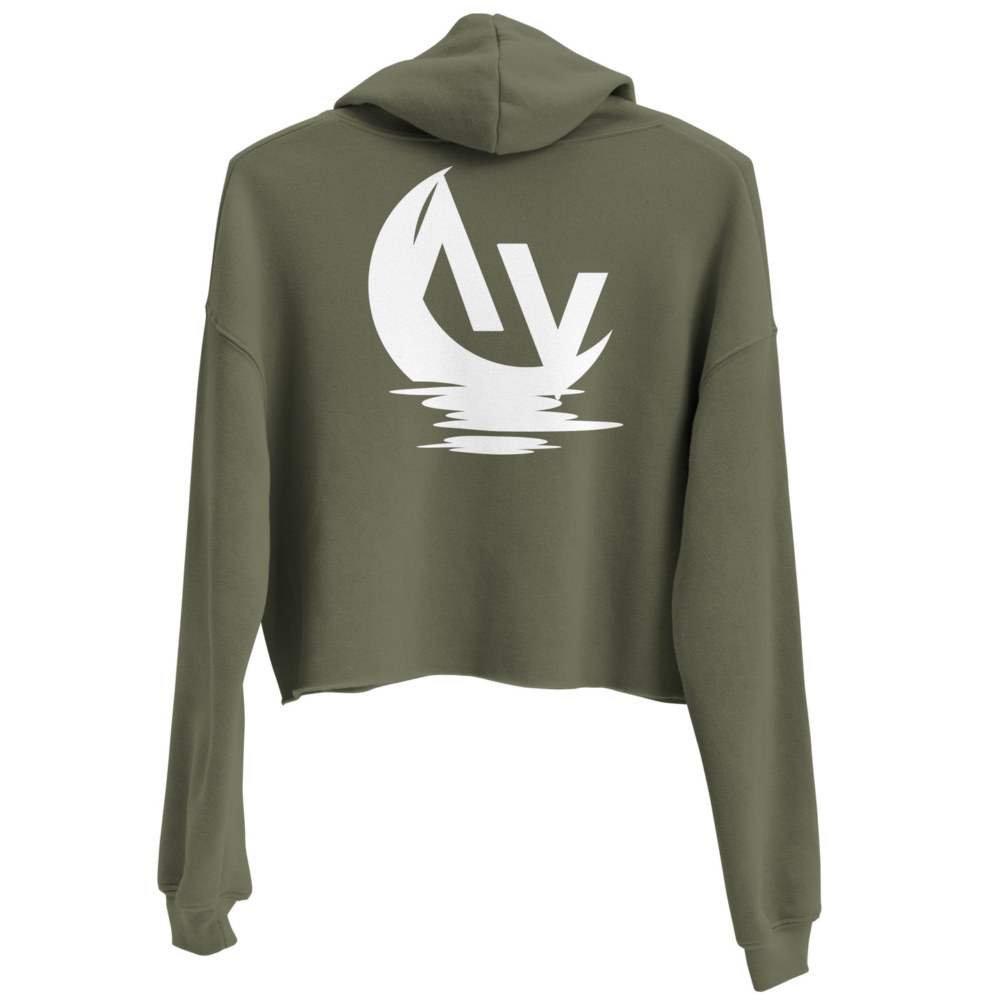 Women's Embroidered Crop Hoodie