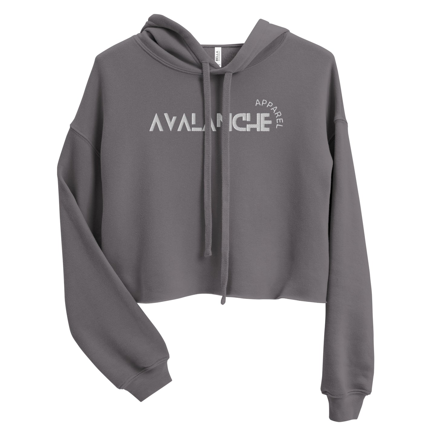 Women's Embroidered Crop Hoodie