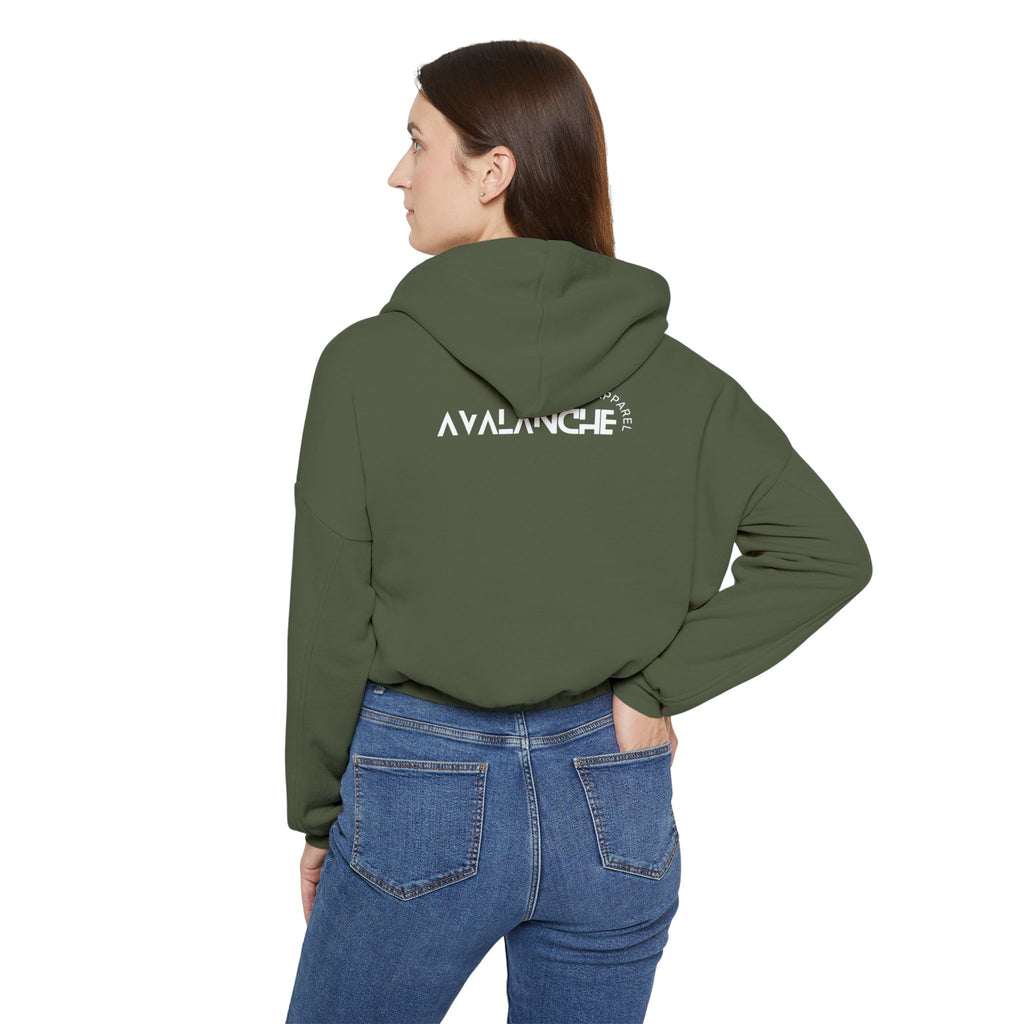 GLOW SMILIE - Women's Cinched Hoodie
