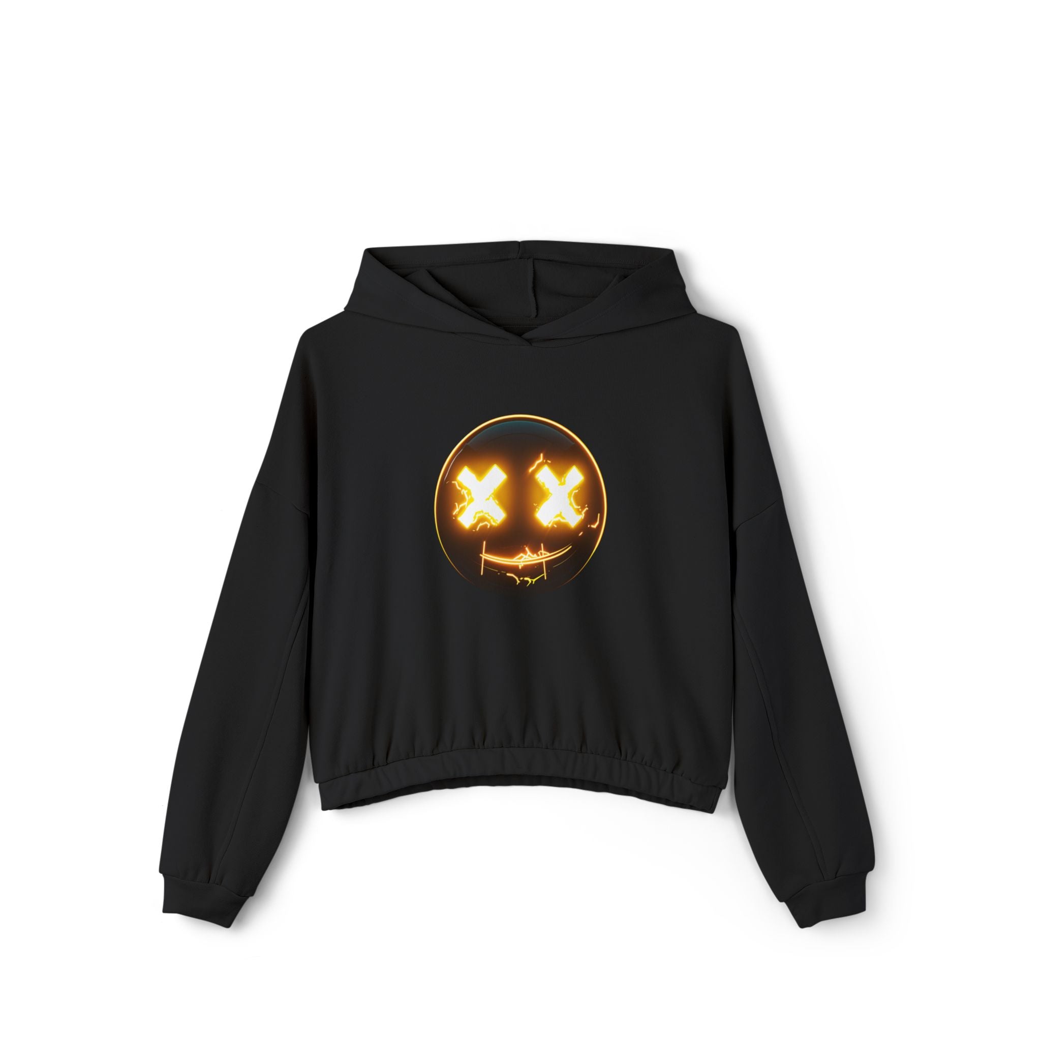 GLOW SMILIE - Women's Cinched Hoodie