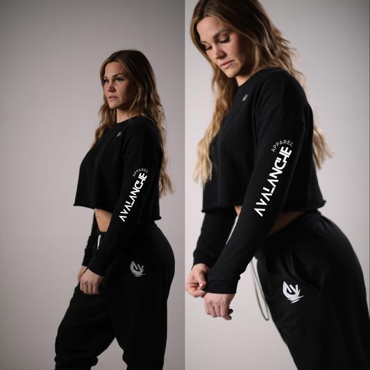 Women's Long Sleeve Crop Top