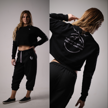 Women's Long Sleeve Crop Top