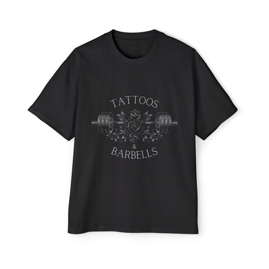 Heavywight Oversized Tee - Tattoos & Barbells