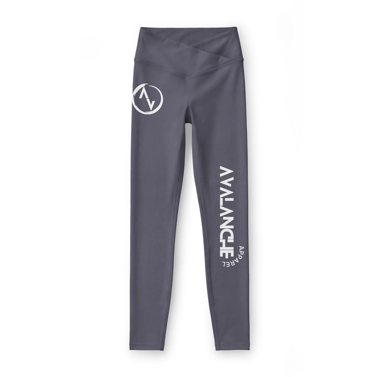 Avalanche Branded Women’s Leggings — High-Waist Black Athletic Yoga Pants