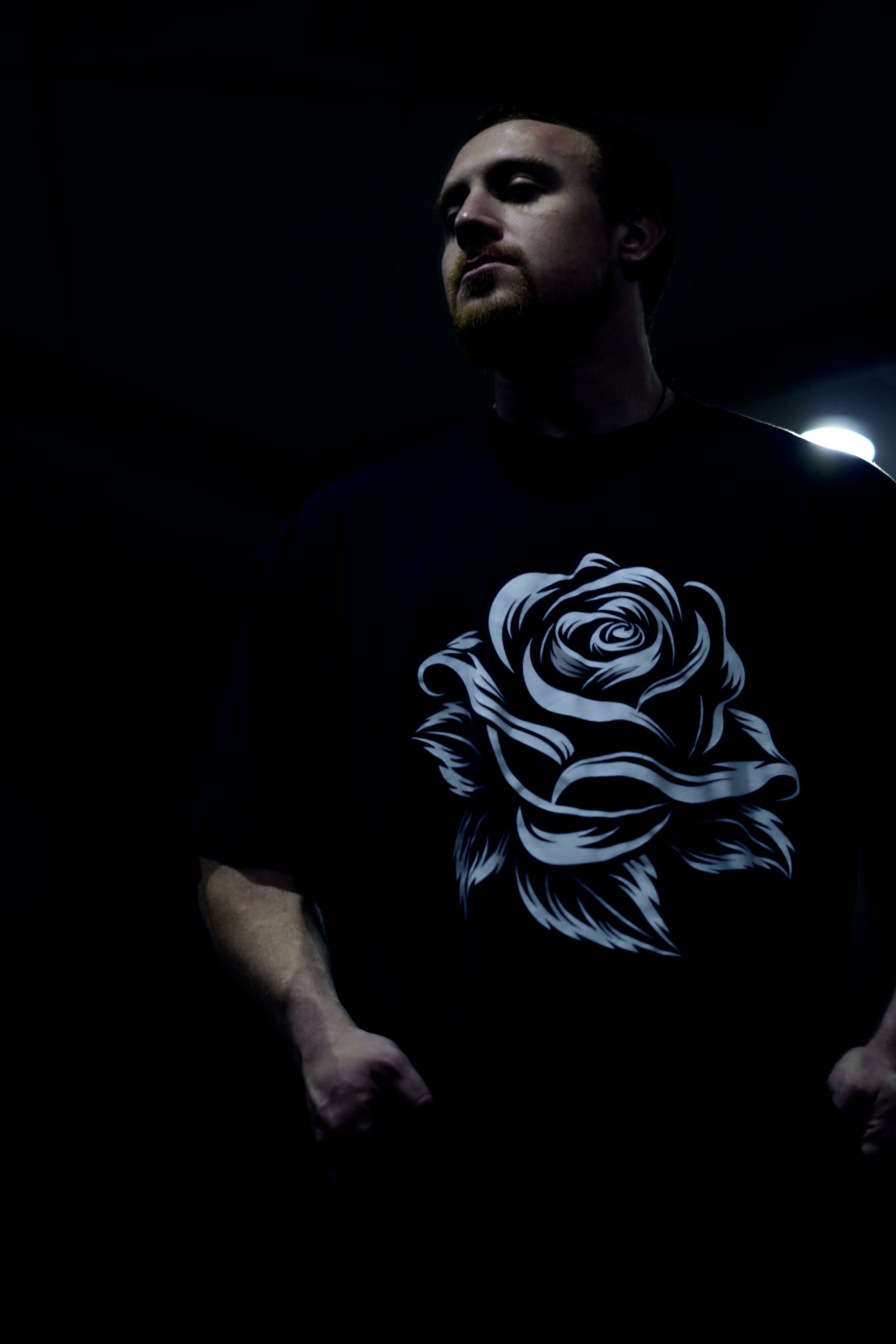 GOTHIC ROSE Unisex Oversized High Neck T-Shirt