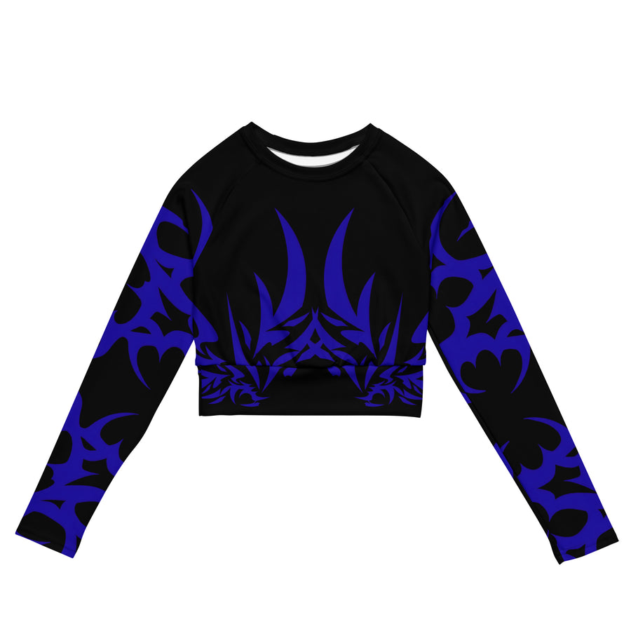 WOMEN'S GOTHIC Long-Sleeve Crop Top