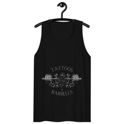 TATTOOS & BARBELLS Tank - Black