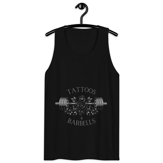 TATTOOS & BARBELLS Tank - Black