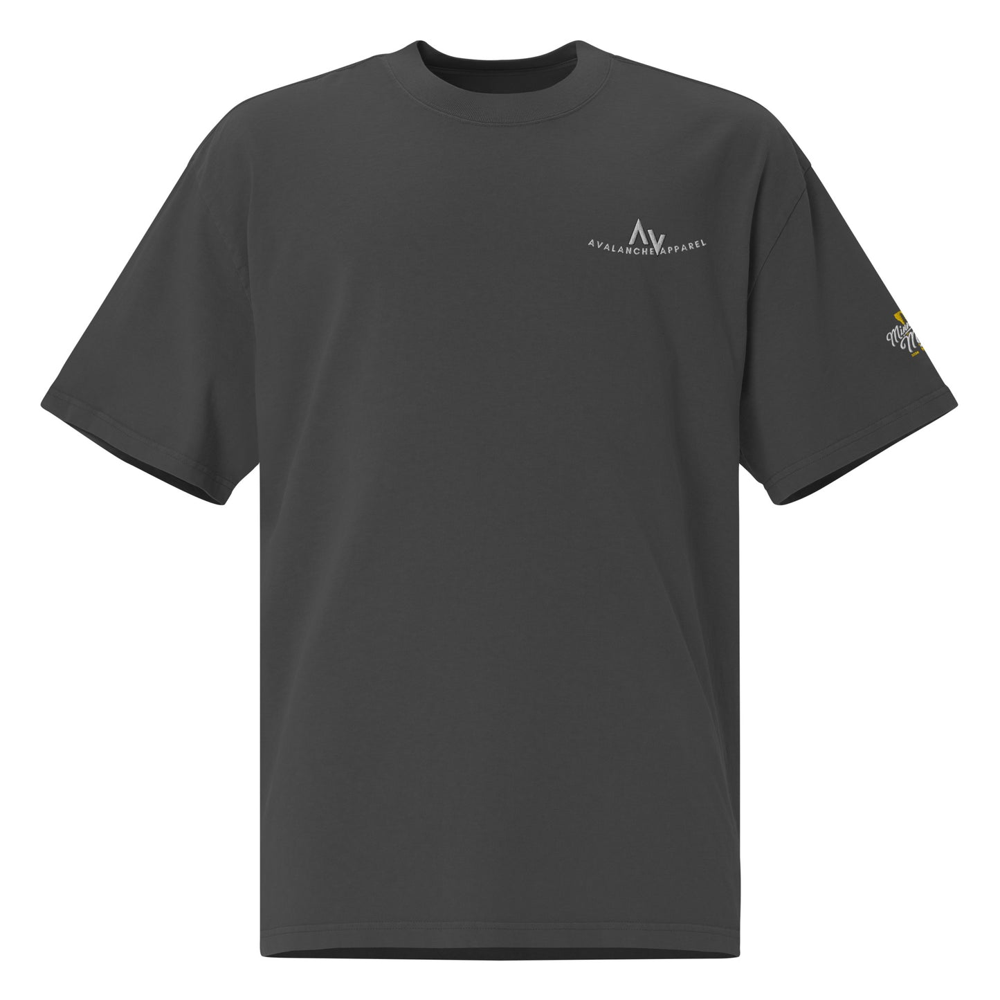 Premium Oversized Faded T-Shirt - Embroidered