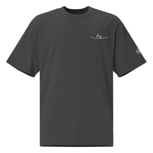 Premium Oversized Faded T-Shirt - Embroidered