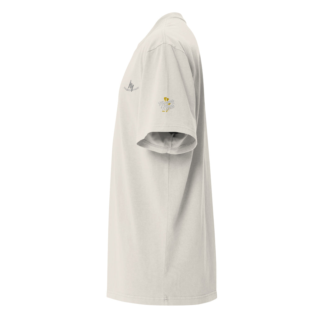 Premium Oversized Faded T-Shirt - Embroidered