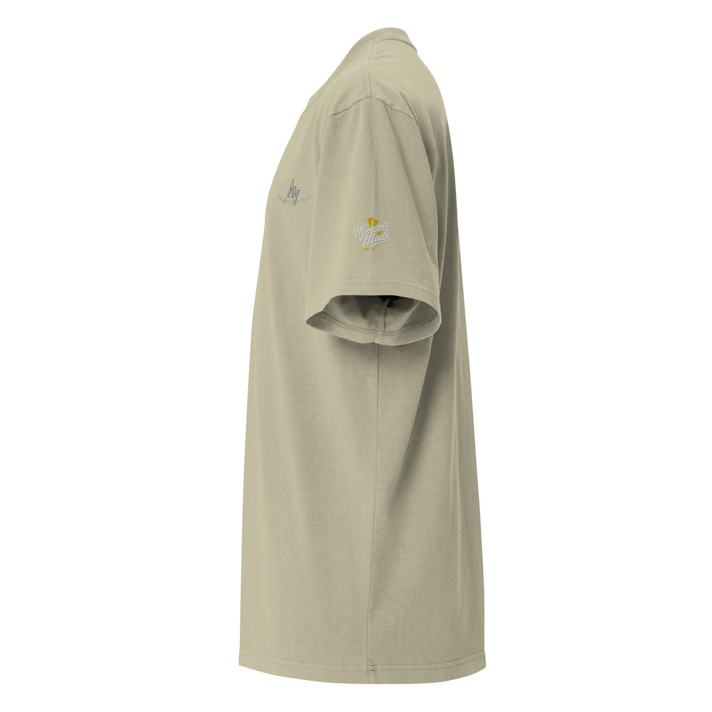 Premium Oversized Faded T-Shirt - Embroidered