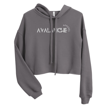 Women's Embroidered Crop Hoodie